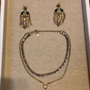 Pixie Choker and Pixie Chandelier Earrings Set.